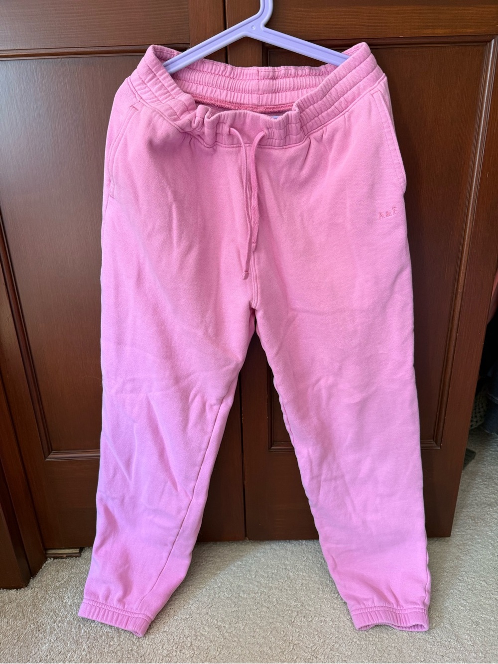abercrombie kids Pink Fleece Joggers